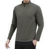 Kayiyasu Golf and Fitness Long Thin Training Wear Men's Sweatshirt, Sleeve, Stretch, Lining, 1/4 Zip, Outdoor, Spring, Autumn, Winter, (Green, XL)