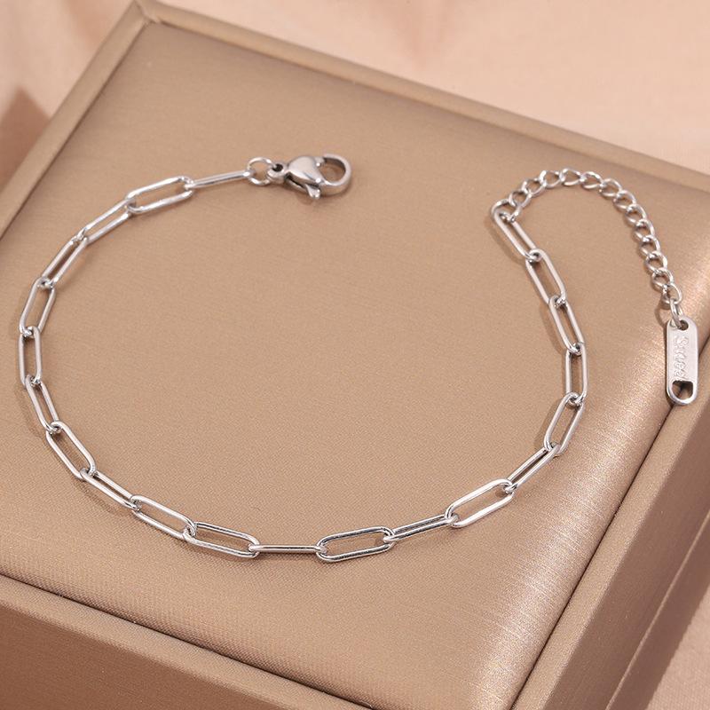 Popular bracelet, titanium steel does not fade, love zircon bracelet, high-end female light luxury niche bracelet, bracelet.