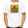 New Unisexs T Shirts Tshirt Medium Fit Coffe Zone Uomo White Unisexiche Corte Garage Tessile Print Round Neck Unisex