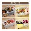IRIS OHYAMA Storage Box, Costume Case, with Lid, Durable, Sturdy, Large, Carry, Width 44 X Depth 74 X Height 35 Cm, Navy, Clear