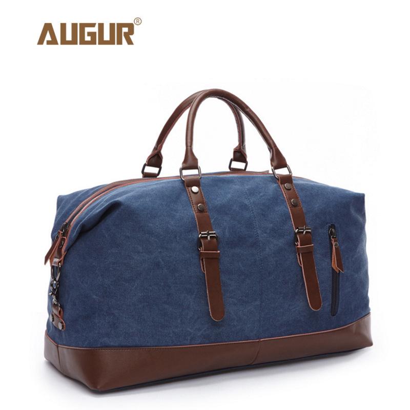 Unisex Large Capacity Canvas Travel Bag: Convertible Handbag, Shoulder Bag, Crossbody & Luggage for Casual Use.