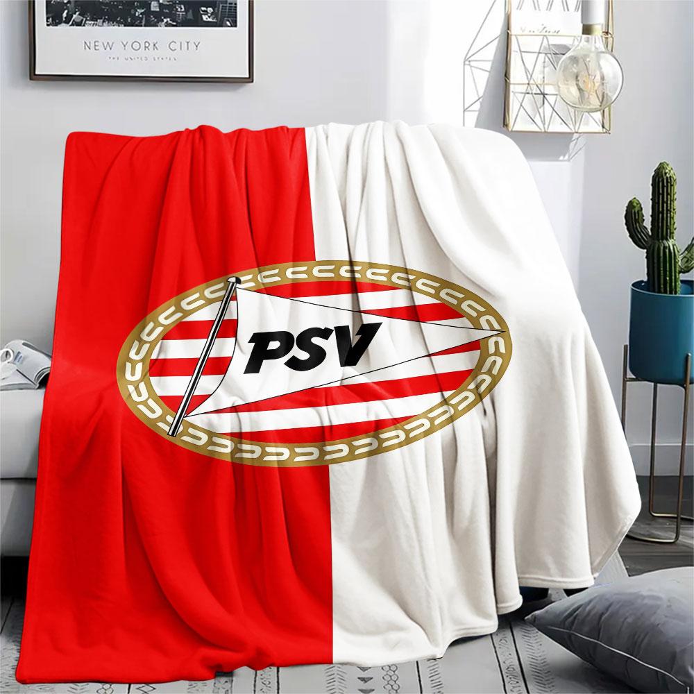 1PC PSV Eindhoven Patterned Flannel Blanket Suitable For All Seasons for Home Decor Warmth and Comfort Gifts Holiday Present