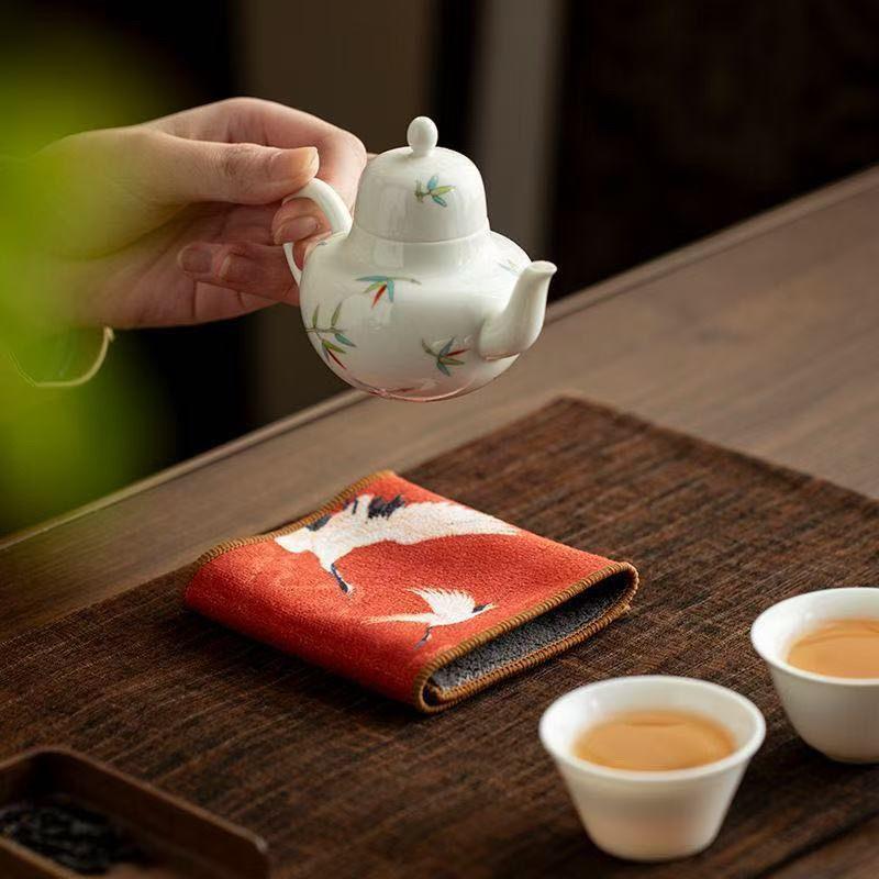 Malowana Ściereczka do Herbaty Chłonna Ścierka Pogrubiona do Czyszczenia Stołu Ściereczka do Herbaty Bawełniana Gospodarstwo Domowe Kuchenna Ściereczka do Czyszczenia Ręczniki do Czyszczenia Naczyń