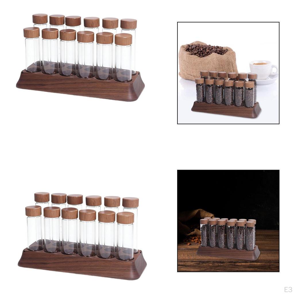 Coffee Bean Storage Tube Organization Single Dose Sealed Lid Jar for Retail Countertop Bar