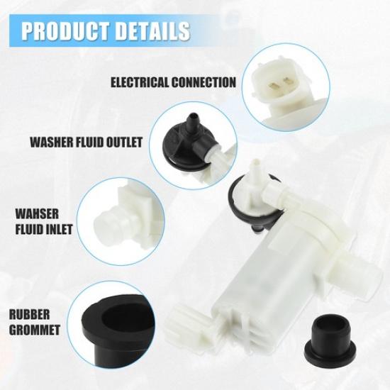 Pack of 1 for Infiniti QX50 3.7L V6 2014-2017 Car Windshield Washer Motor Pump