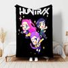 1pc Blanket Kpop Hunter12 Print Design, Lightweight Blanket for Sofa, Bed- Soft &Warm, Gift for All Seasons like Christmas, Halloween