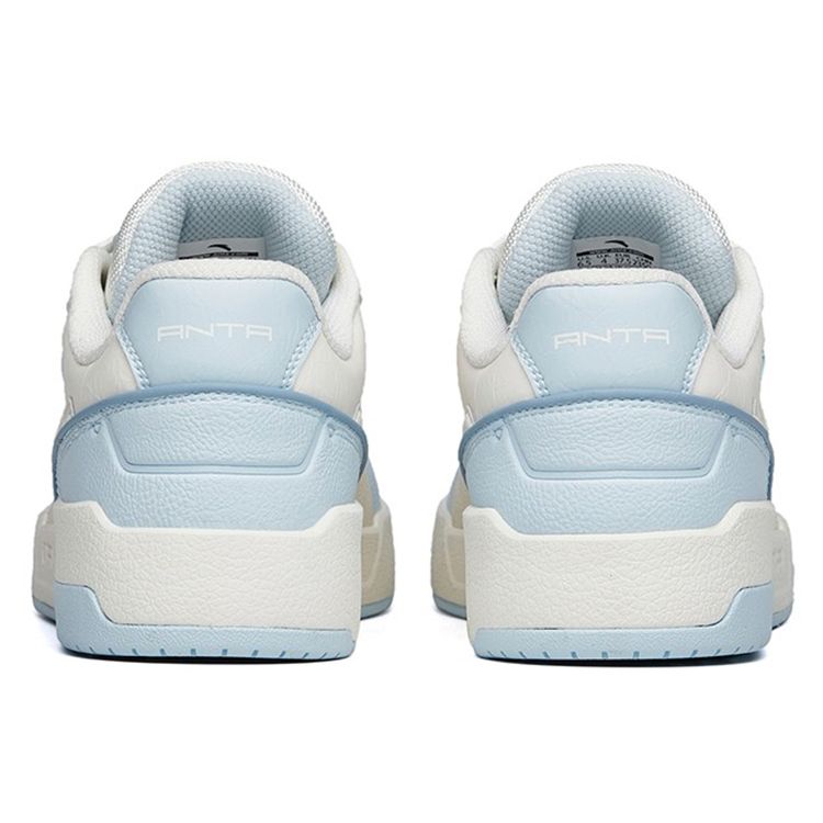 Anta Lifestyle Series Warmth And Anti-Slip Low-Top Sneakers Women sneakers White Blue 922218067-3