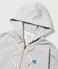 Champion Heritage Logo Loose Fit Zip-Up Hoodie Grey