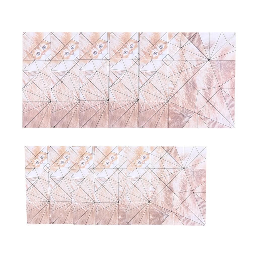 Zrób to sam Papierowe Koty Pies Ręcznie robiony Papier Origami do Zginania Urocze Figurki Zabawna Aktywność Twórcza Prezent dla Miłośników Zwierząt Zestaw do Składania Papieru Dekoracja Domu