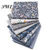 Patchwork Cloth 1 Set Beautiful Flower Printed Lightweight Elegant Eye-catching Fabric Sewing for Home Needlework
