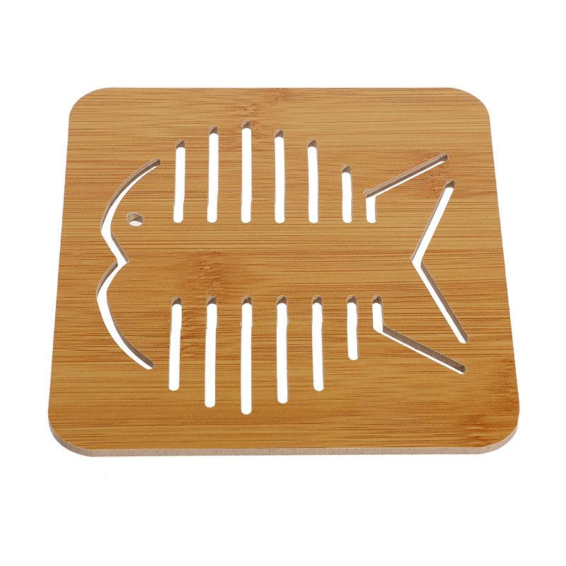 Cup Mat Wooden Tray Tea Coffee Cup Pad Heat Resistant Tableware Mug Mat Drinks Holder Placemat Decoration
