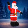 5.91FT Inflatable Santa Claus Toy Xmas Yard Lawn Party Decoration Festive Gift With LED Litghts Christmas Supplies Home Ornament