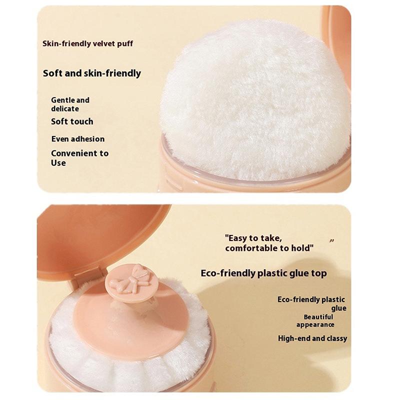 Bear Shape Empty Box Baby Powder Sub-Bottling Storage Box Empty Container Multifunctional Empty Powder Puff Boxes For Child