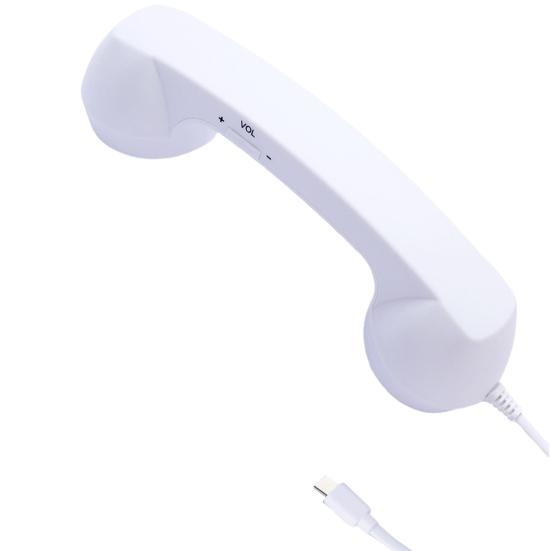 Retro Phone Handset Cellphone Smartphone Receiver Microphone Speaker Universal Old Telephone Handset with Type-C 3.5MM Socket