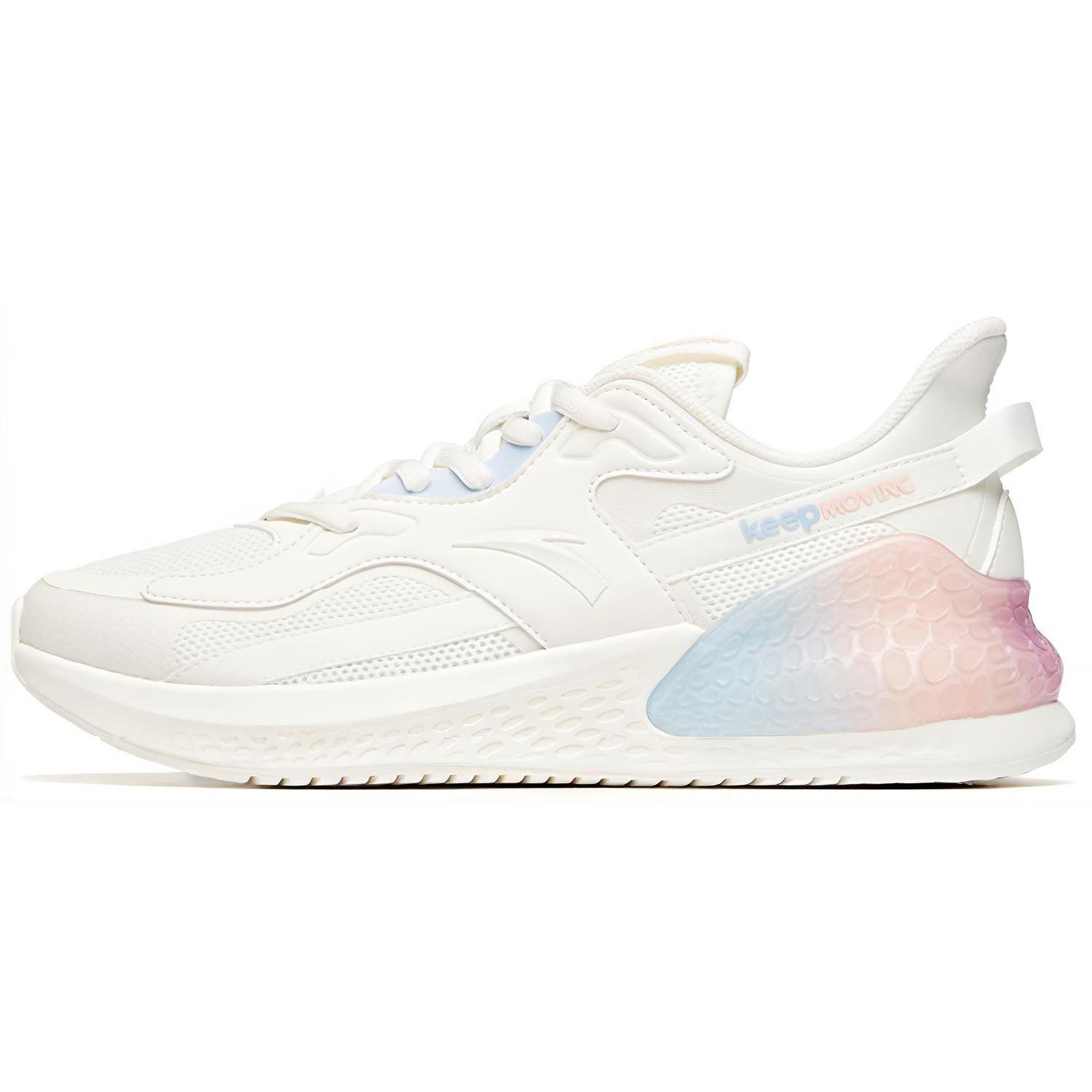 

new Anta C37° Cushioned Anti Slip And Wear Resistant Lightweight Low Top Running Shoes Women s Blue Pink White 39