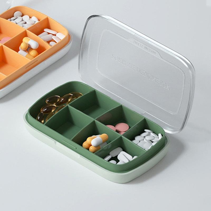 Weekly Portable Travel Pill Cases Box 7 Days Organizer 7 Grids Pills Container Storage Tablets Drug Vitamins Medicine Fish Oils