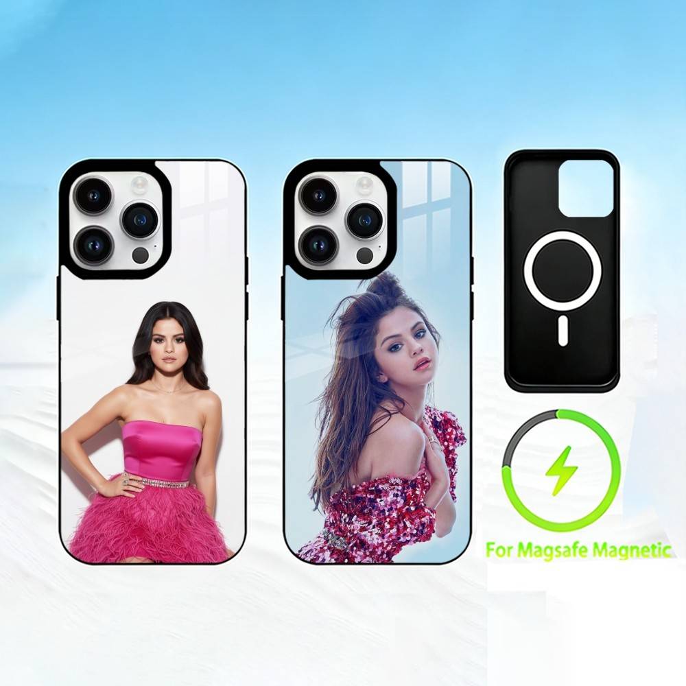 Selena Gomez Handyhülle für iPhone 17 16 15 14 13 12 Pro Max Plus für Spiegel Wireless Magnetische Hülle