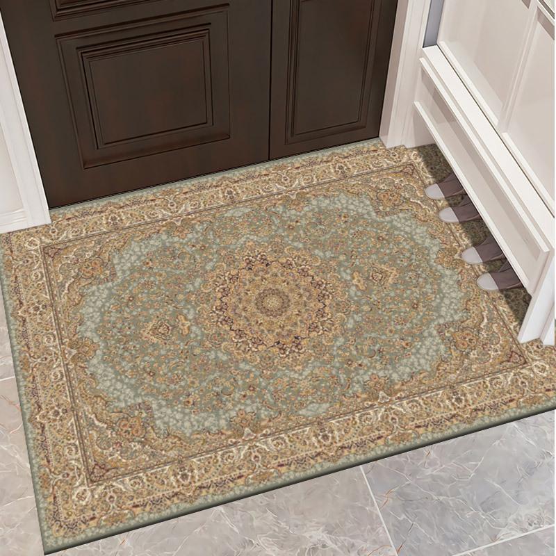 Entrance Door Mat Living Room Carpet Bedroom Bedside Carpet Retro Ethnic Style Hotel Homestay Carpet