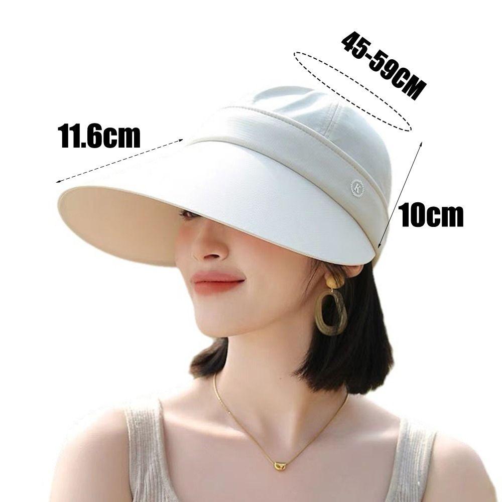with Removable Cap Top Women's Summer Hat Foldable Visor Caps Fashion Golf Sports Hat
