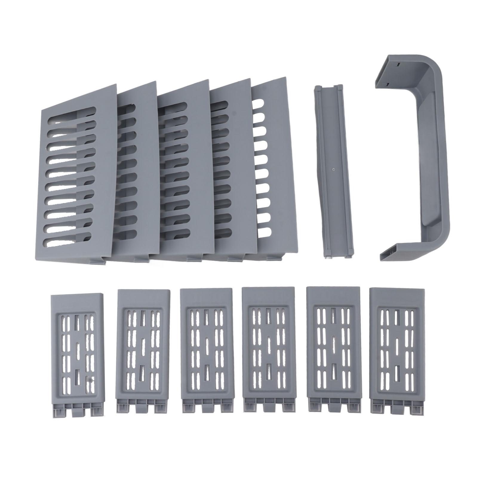 

5 Tier Bookshelf Plastic Book Storage Rack Shelf Bookcases Floor Standing