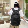 Schoolbag1011 New Large Capacity Casual Backpack Lightweight Fashion Embroidered School Bag College Student Junior High School Student Backpack