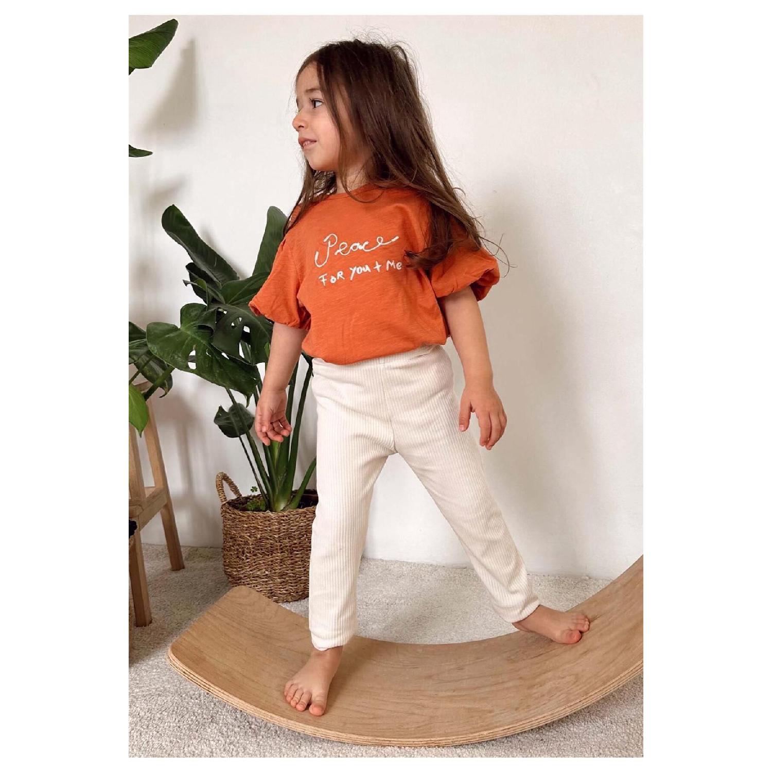

Embroidered Balloon Sleeve Tights Set 2-8 Years Orange