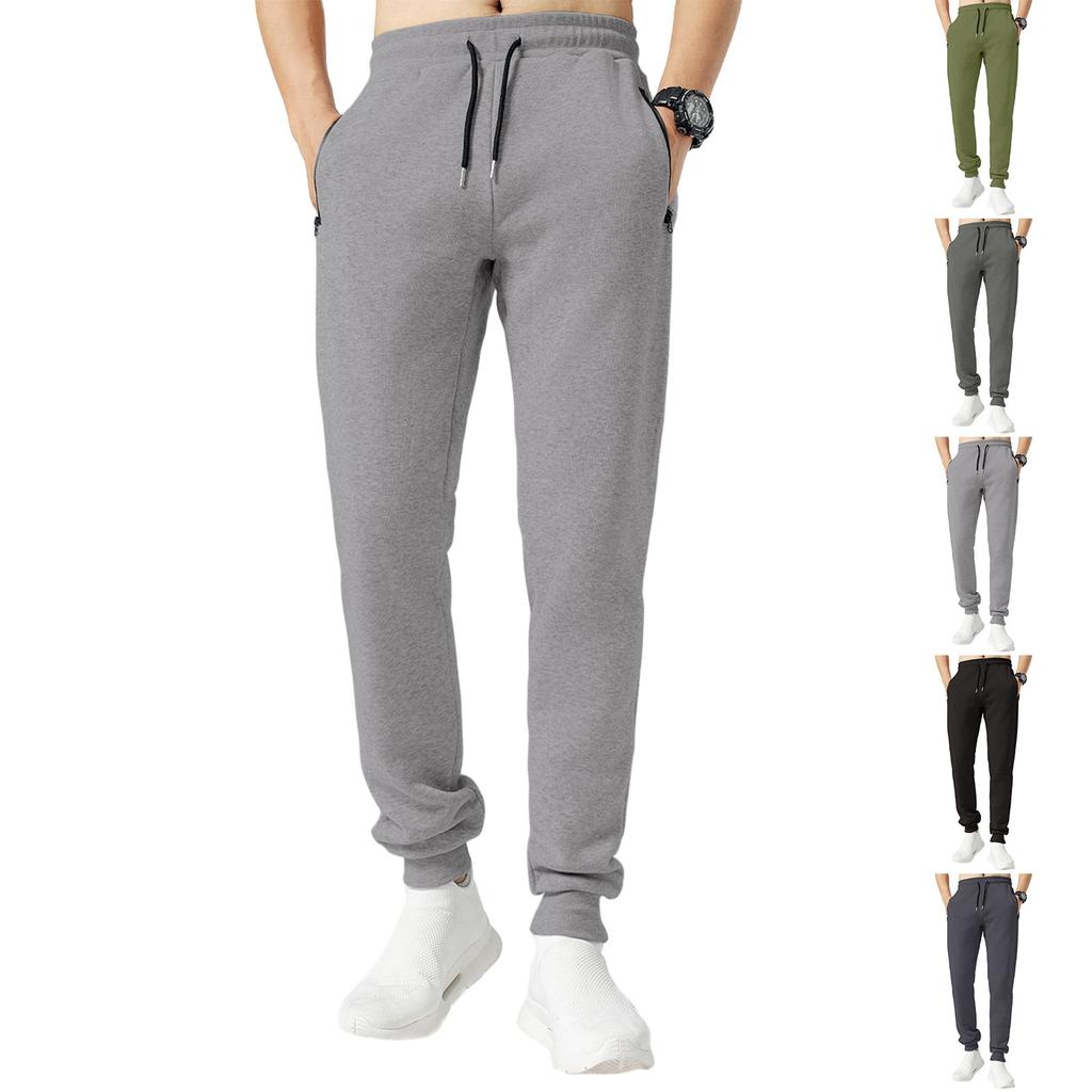 Men's Loose Casual Sweatpants Elastic Waist Drawstring Sports Pants
