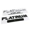 ACY1  ABS Car Body Side Letter Sticker for Nissan PLATINUM VVEL DIG Emblem Auto Rear Trunk Badge Exterior Accessories