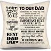 To My Bonus Daughter Gift Ideas Throw Pillow Covers for Bonus Daughter from Bonus Mom Bonus Dad Birthday Graduation Thanksgiving