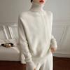 Women's Sweater Fall and Winter Thickened Turtleneck Women Loose Knitted Pullover Sweater Idle Style Bottoming Shirt Women
