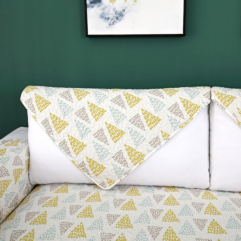 Four Seasons Twill Cotton Non-Slip Sofa Cushion Simple and Modern Fabric Craft Cushion Non-Slip Sofa Cover Cover
