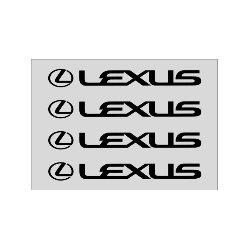 

4Pcs Car Styling Door Handle Stickers Tire Rear View Mirror Decals For Lexus ES RX LS IS NX CT LX IS250 IS200 CT200H GS300 LS430 чорний
