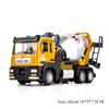 1:32 Excavator Blender Dump Truck Alloy Model Toys Diecast Car With Sound Light Pull Back Miniature Vehices Children'S Toy Gifts