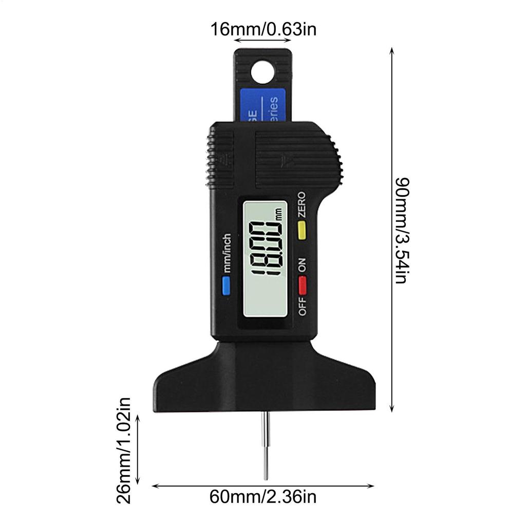 Tread Checker Tyre Guage - Tire Depth Gauge Tool, Tire Thread Measuring Gauge |