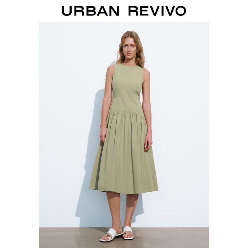

UR2026 Women s Summer Spliced Cotton Dress
