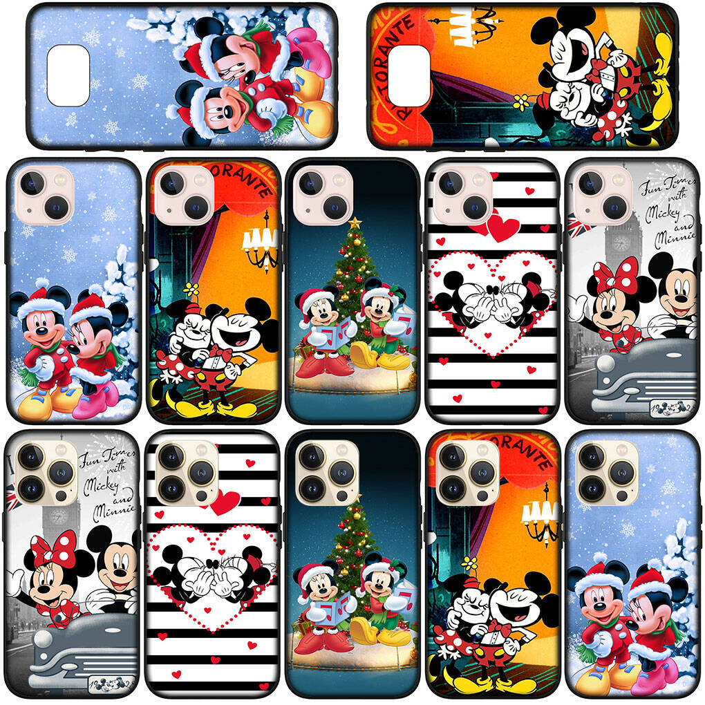 For Samsung Galaxy S25 S24 iPhone 17 16 15 Xiaomi Redmi Note 14 13 12 11 Plus Pro Max XR A57 Phone Case Cartoon Mickey Cute Mouse Minnie OPPO Huawei