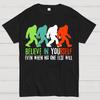Believe In Yourself Bigfoot Believer Vintage Cotton Summer Casual Cool Loose T-Shirt