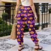 Women's Halloween Print Joggers Sweatpants - Drawstring Elastic Waist Cuffed Casual Pants for Fall Holiday Party