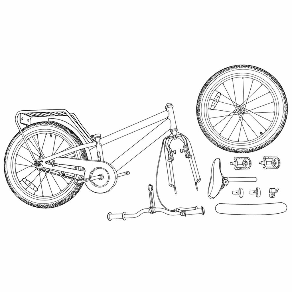 Kids Bike 18 Inches for Ages 5 7 Red