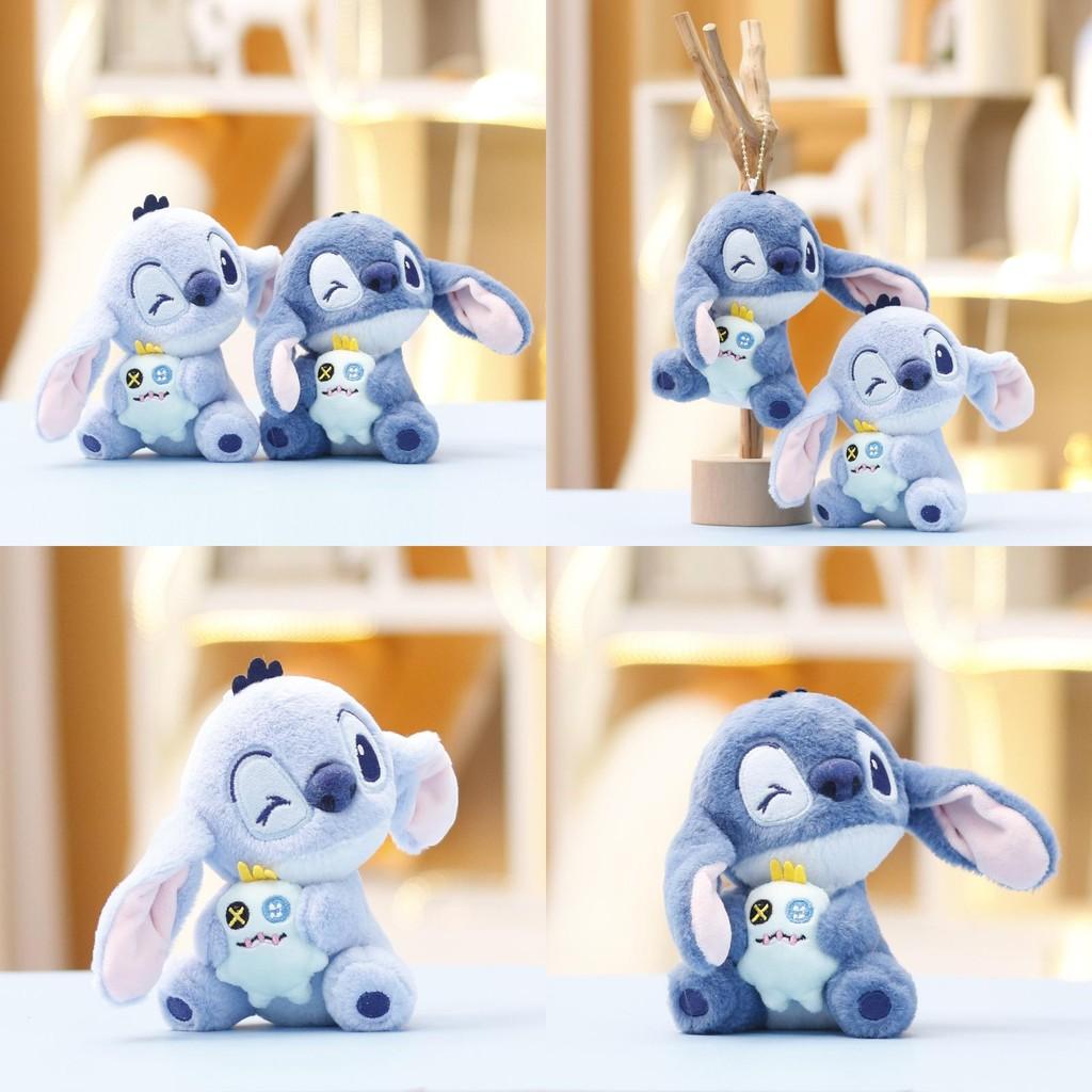 Disney Stitch Plush Toy Keychain Stuffed Doll Backpack Pendant Cute Kids Gift