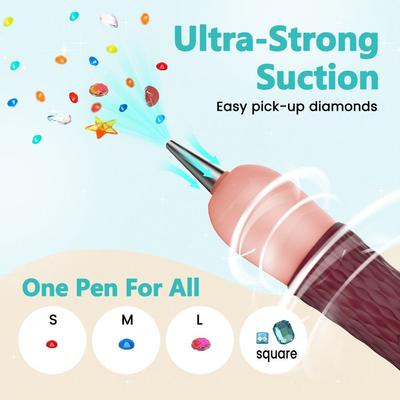 Rechargeable Electric Diamond Painting Pen Ipx5 Waterproof Easy To Clean Painter Vacuum Diamond Art Pen Rhinestone Dot Pen