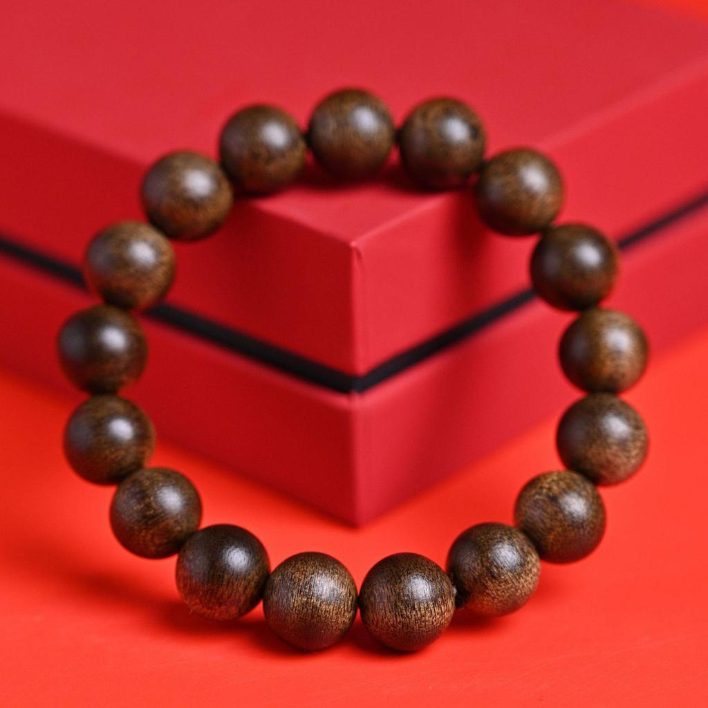 Nha Trang Agarwood Bracelet: Natural White Qi/Purple Qi/Phu Son Red, Jade-Like Sinking Water, Single Circle