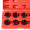 8Pcs Axle Spindle Rethreading Tool Set Thread Chaser Repair High Strength DIY Portable Maintenance