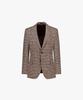 Liberclassy [25Ss] Lls24520 Red New Fit Notch Lapel Check Pattern Two-Button Single Jacket