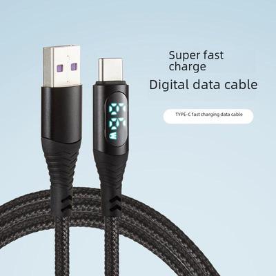 100W Type-C Fast Charge Cable with Intelligent Digital Display, 6A Real-Time Super Fast Charging