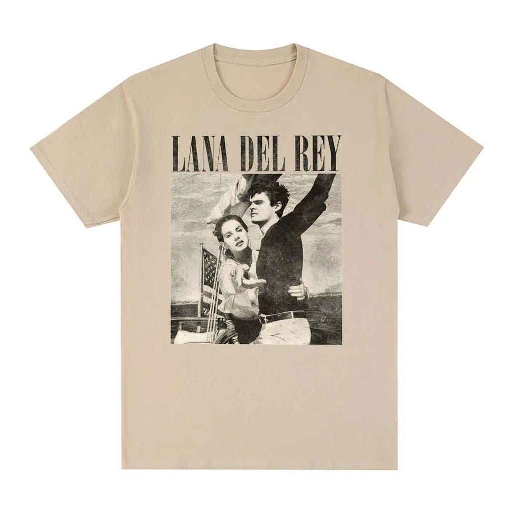 Lana Del Rey Grafikdruck T-Shirt Hohe Qualität Herren und Damen T-Shirt Geschenk Kreatives T-Shirt Baumwollkleidung Oversized