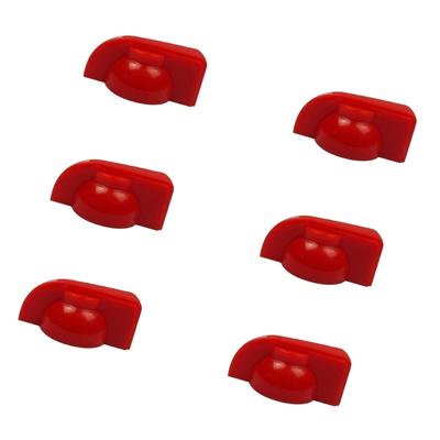6Pcs Chicken Head Knobs Effects Pedal Amplifier Knobs Plastic Guitar Volumes Control Tone Knobs Guitar Replacement Parts