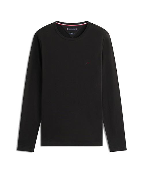 TOMMY HILFIGER Stretch Slim Fit Long Sleeve T-Shirt (T12G0Tpo01Cmt1Bds)