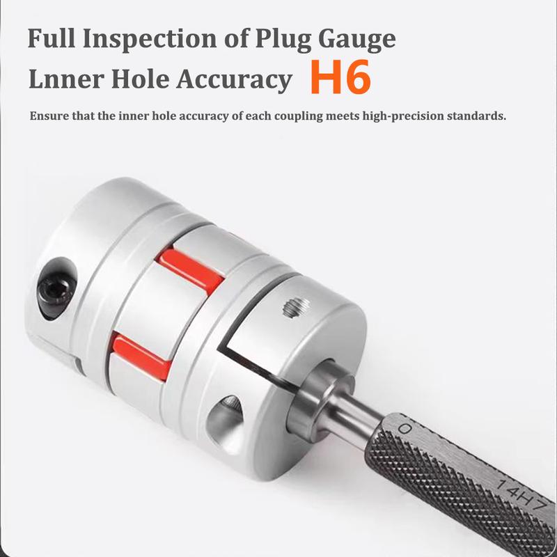 D30L35 Three jaws coupler D30 L35 BW aluminum plum flexible spider coupling motor red rubber pad 5mm-16mm