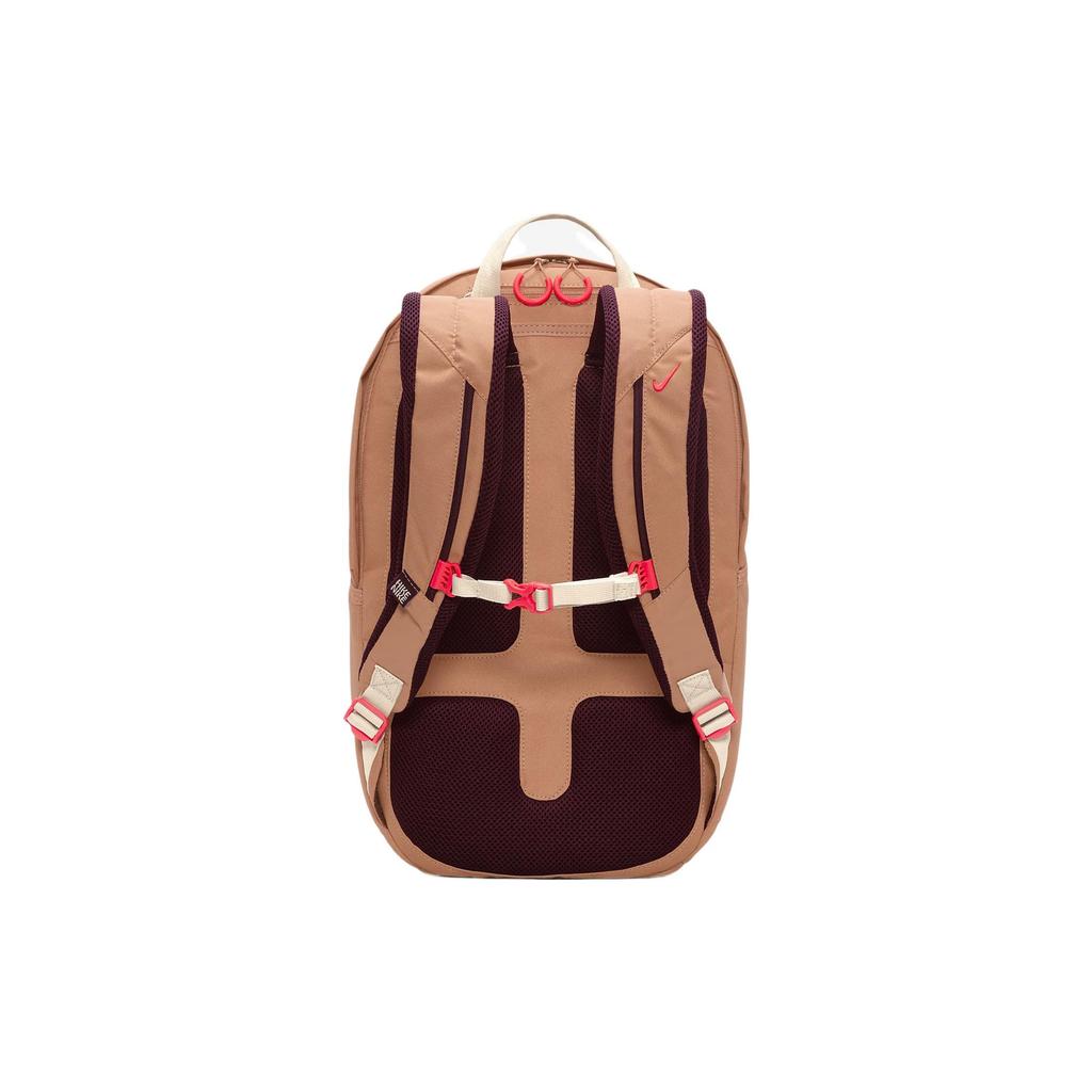 Nike Casual Sports Large Capacity Fabric Backpack Unisex Backpack Amber-Brown Night-Red Bright-Deep-Red DJ9678-225
